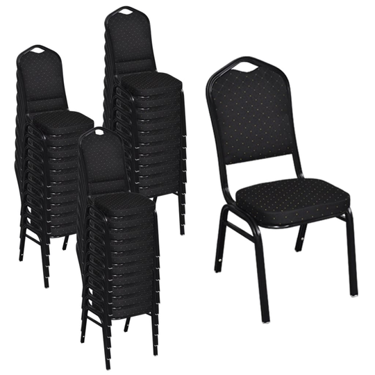 vidaXL spisebordsstole 30 stk. stof sort
