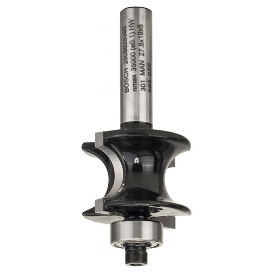 Bosch Fræser Halvstav Hm 8 Mm L 19 Mm R 6 - 2608628360