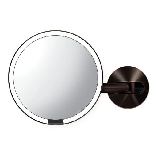 Simplehuman væghængt sensor spejl, genopladelig, mørk bronze