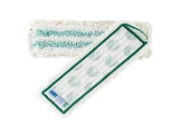 Moppe 40 cm med Velcro Microfiber Hvid/Grøn,1 stk