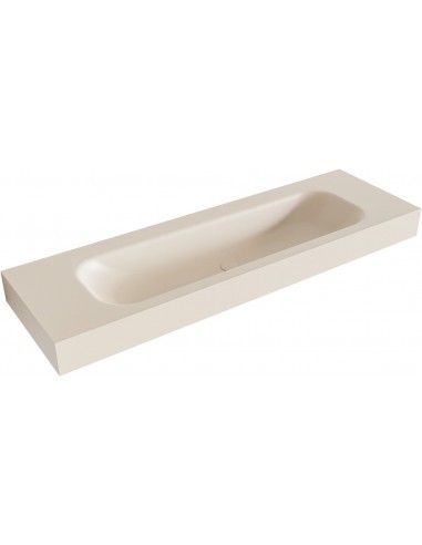 BIG LARGE væghængt håndvask 150 x 46 cm Solid surface - Linned