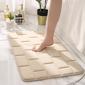 badeværelse bademåtte, skridsikre tæpper i håndvask badekar sidegulv tæppe brusebad dørmåtte memory foam pad gave til familien