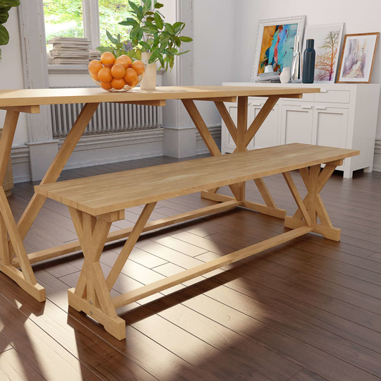 vidaXL bænk massivt teak 150 x 35 x 45 cm
