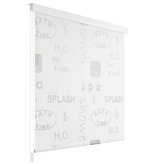 vidaXL rullegardin til brusekabine 160 x 240 cm splash-print