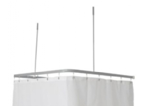 P2001 Skinne 90x90x90cm komp S - Profil2001 FladSkinne 8x25mm U:90x90x90cm m.2 x loftstøt. Sø