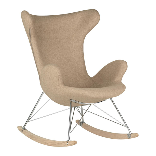 VICTOR gyngestol recycled stof (GRÅ BRUN ONESIZE)