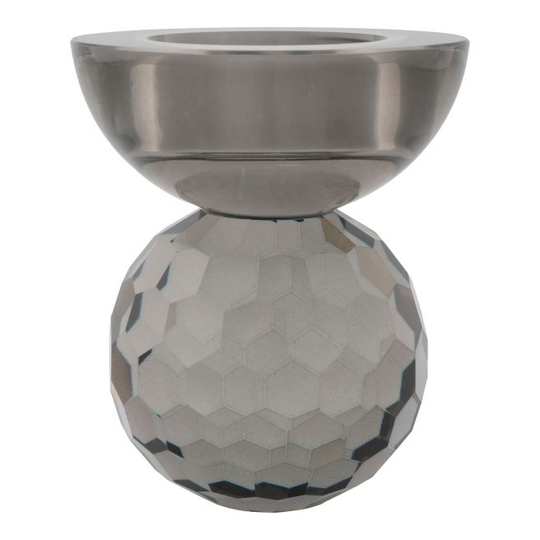 Lysestage i smoked glas - 4561037