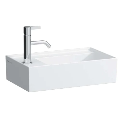 Kartell Laufen håndvask, 46x28 cm, venstrevendt, hvid