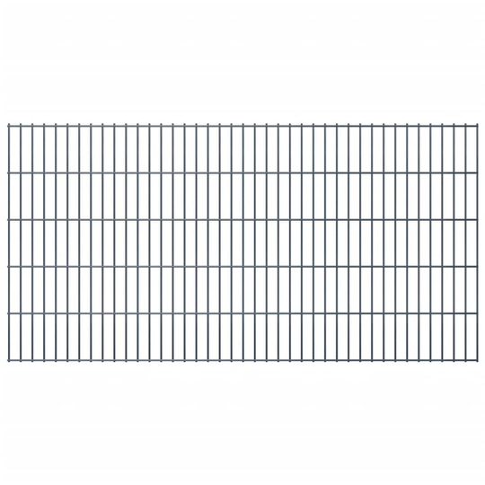 vidaXL havehegnspaneler 2D 2,008x1,03 m 44 m (total længde) grå