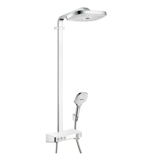 Hansgrohe Raindance Select 300 ST komplet brusesystem, hvid/krom