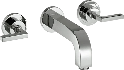 Axor Citterio 3-huls vandhane med vingegreb, indbygning, 222 mm, krom