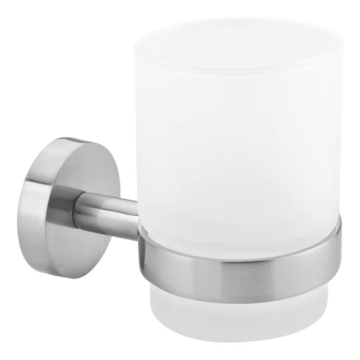 Tesa Moon tandbørstekrus, glas/krom