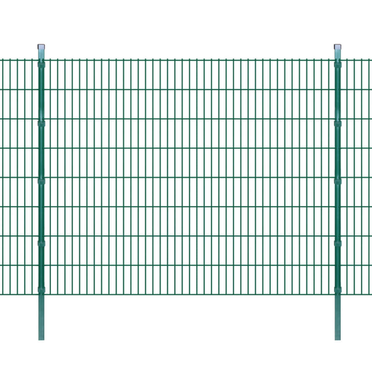 vidaXL Havehegn med stolper 2008x1630 mm. 36 m Grøn