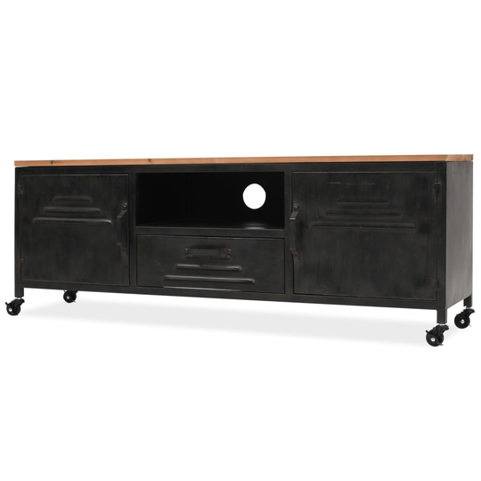 vidaXL tv-skab 120 x 30 x 43 cm sort
