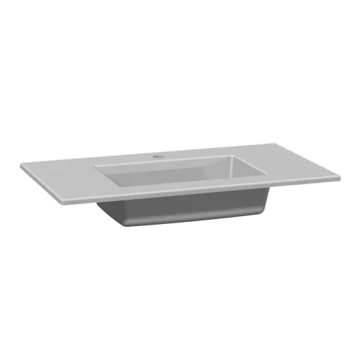 Dansani Edge møbelvask, 80 cm, hvid