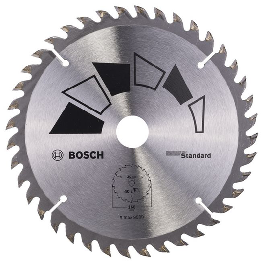 Bosch Rundsavsklinge Stand Ø160x2.2x20/16mm T40 - 2609256811