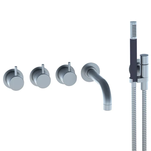 Vola 811C-071 karbatteri m/håndbrusersæt, krom