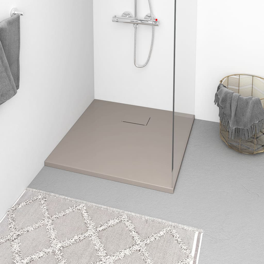 vidaXL brusekar 80x80 cm SMC brun