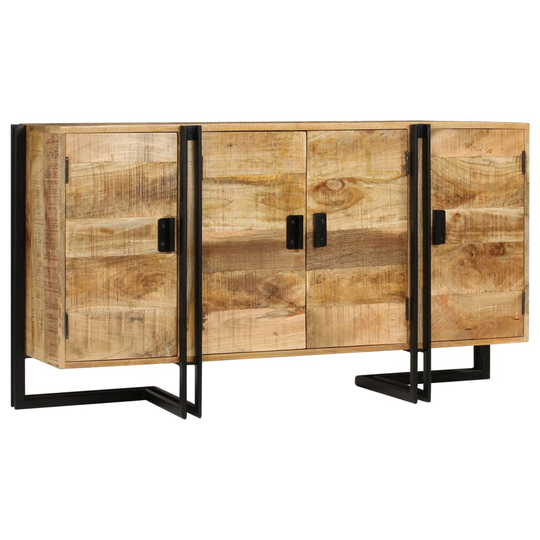 vidaXL skænk i massivt mangotræ 150 x 40 x 80 cm