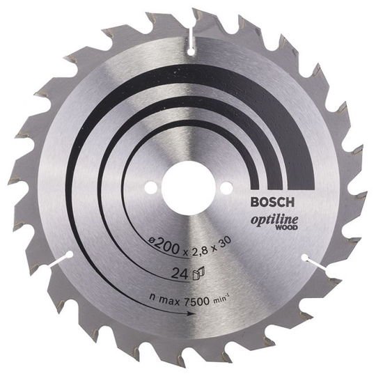 Bosch Rundsavsklinge.optiline 200x2,8x30mm 24t - 2608640618