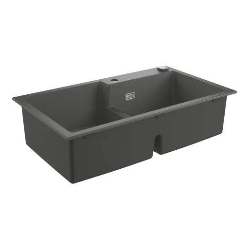 Grohe K500 kompositvask, 2 sammenhængende kummer, 86x50 cm, grå granit