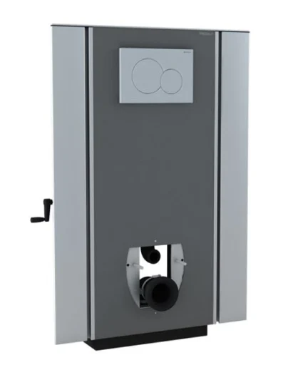 Pressalit Care SELECT højdejusterbar toiletophæng 815 mm til gulvafløb, hvid