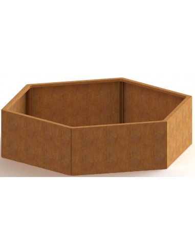 Denver højbed uden bund H40 x B138,6 x D159,3 cm i corten stål