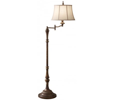 Gibson Gulvlampe H162,6 cm 1 x E27 - Rustik brun/Beige