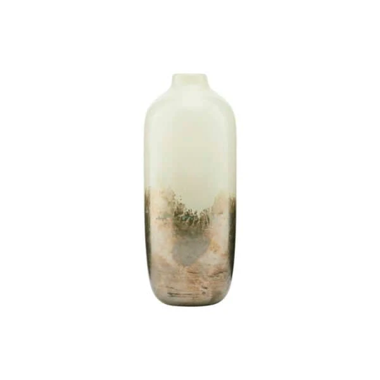 Høj Vase, Earth, Beige/Metallic - Hurtig levering og gratis fragt over 99 DKK.