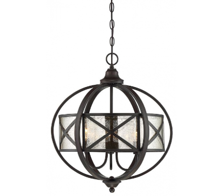 Holland 3 Lysekrone Ø48 cm - Antik bronze/Antik mercury