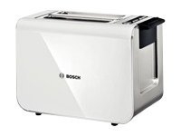 Bosch Styline TAT8611 - Brødrister - elektrisk - 2 skive - hvid/anthracit