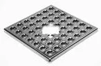 Overrist 136x136mm m/Ø32mm hul i midten