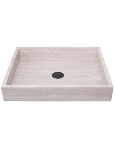 George bordmonteret håndvask 48 x 38 cm marmor - Beige