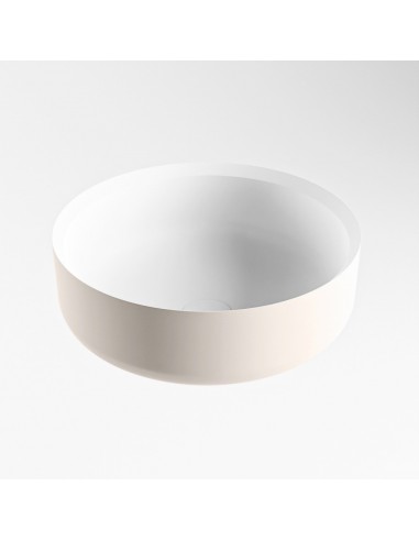 COSS håndvask Ø36 cm Solid surface - Talkum/Linned