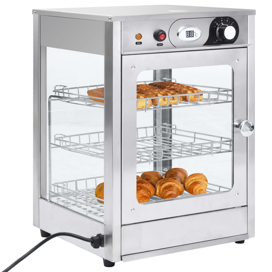 vidaXL elektrisk gastronorm madvarmer 600 W rustfrit stål