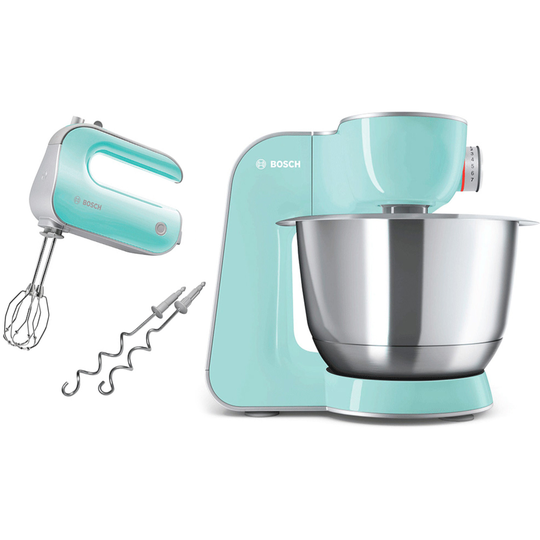 Bosch MUM5 CreationLine røremaskine + StyLine håndmixer, turkis