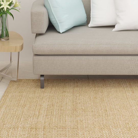 vidaXL gulvtæppe 100x100 cm naturlig sisal