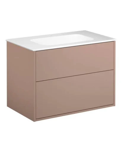 Gustavsberg Artic møbelpakke, 80x46,5 cm, lyserød/hvid