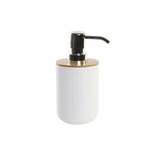 Sæbedispenser DKD Home Decor Bambus polypropylen (7 x 9 x 15,5 cm)