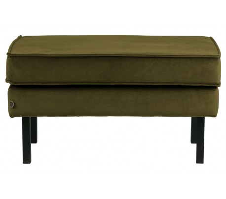 Rodeo Skammel i velour 84 x 54 cm - Oliven