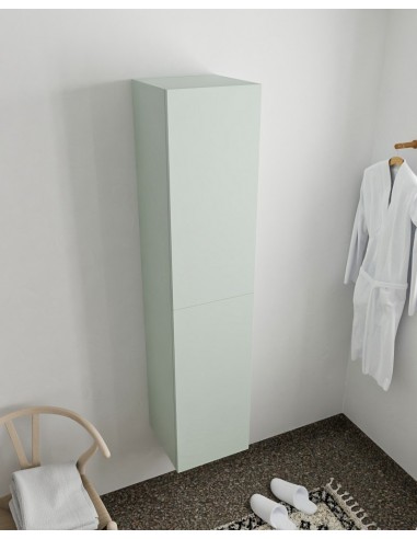 BEAM højskab til badeværelset 160 x 35 cm MDF - Svag grøn