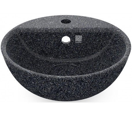 Woodio håndvask Ø40 cm ECO - Stengrå