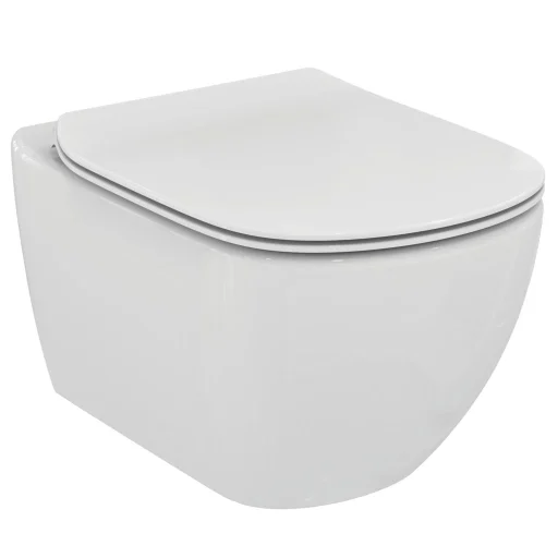 Ideal Standard Tesi væghængt toilet inkl. sæde m/soft close & lift off, rimless, hvid