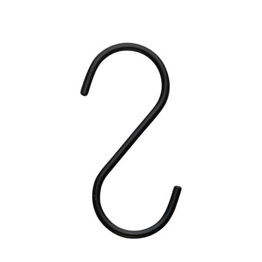S-krog 5 mm. 4 stk. (SORT, ONESIZE)