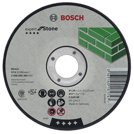 Bosch Skæreskive Ret Sten Ø180x3 - 2608600323