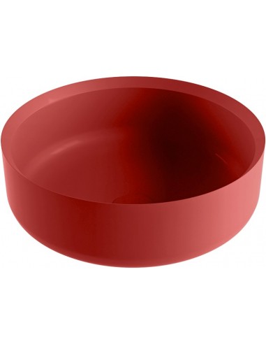 COSS håndvask Ø36 cm Solid surface - Rød