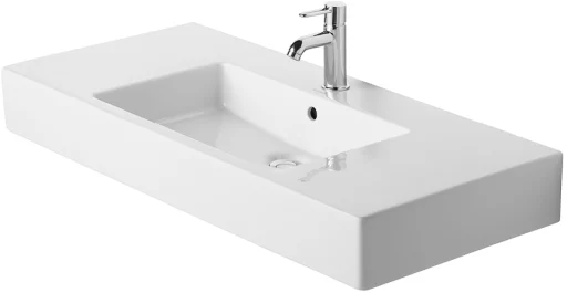 Vero vask 105 cm med 3 hanehuller og wondergliss