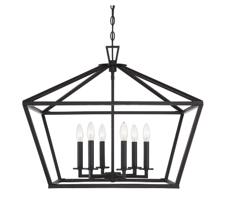 Townsend 6 Lysekrone 66 x 66 cm - Antik bronze