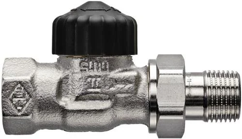 TA Standard radiatorventil uden forindstilling 3/8", ligeløbende (til 2-strengsanlæg)