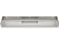 Unidrain model 1001 afløbsarmatur med tre vægflanger i længde 800 mm